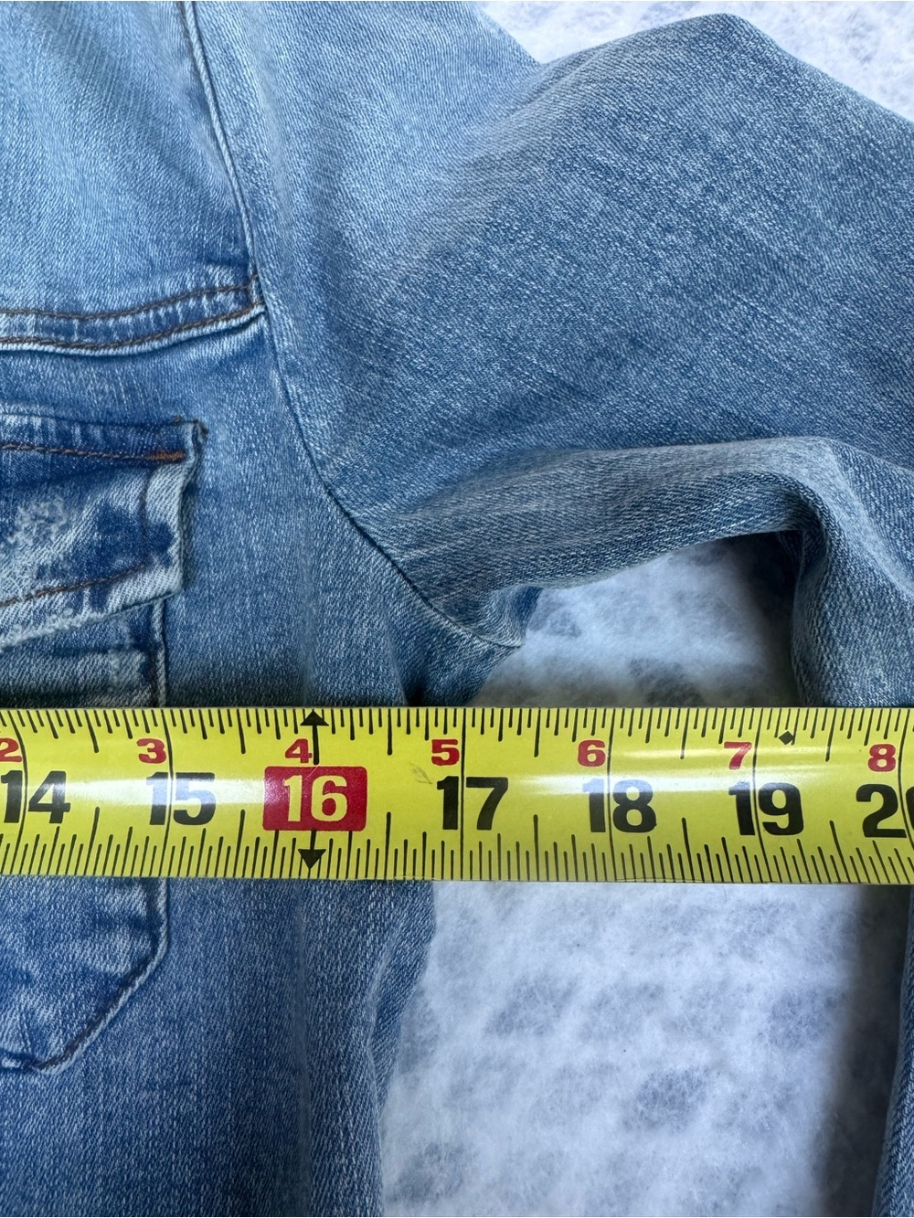 Kut From the Kloth Light Wash Stretch Denim Kara Jacket Raw Hem Capsule Casual - Picture 5 of 12